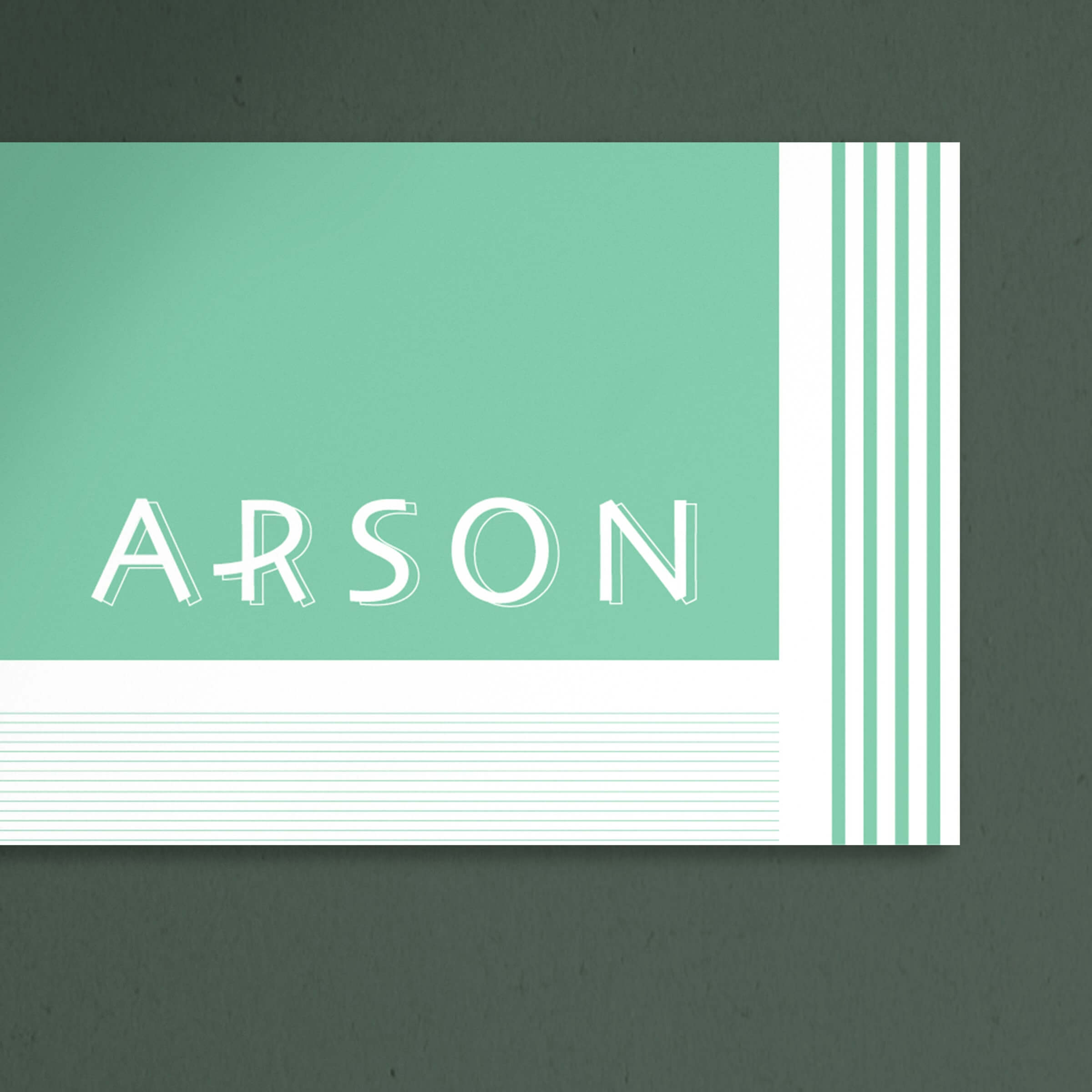 XUSCHA Design – Corporate Design – ARSON, Visitenkarte